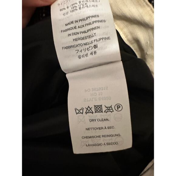 J.Crew Martie Black and Silver Sparkle Wool Blend Pants Size 4 - Picture 8 of 9